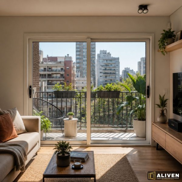 133 Ventana Balcón de Aluminio Módena Vidrio Hermético 200x150 Dvh 4 9 4