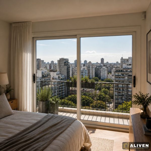 133 Ventana Balcón de Aluminio Módena Vidrio Hermético 200x150 Dvh 4 9 4