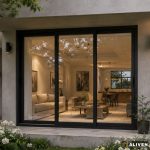 134 Ventana Balcon 300x200 Aluminio Negro 3 Hojas Línea Módena